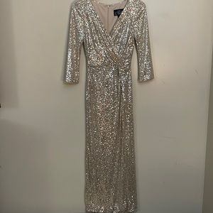 Long sleeve bridesmaid dress